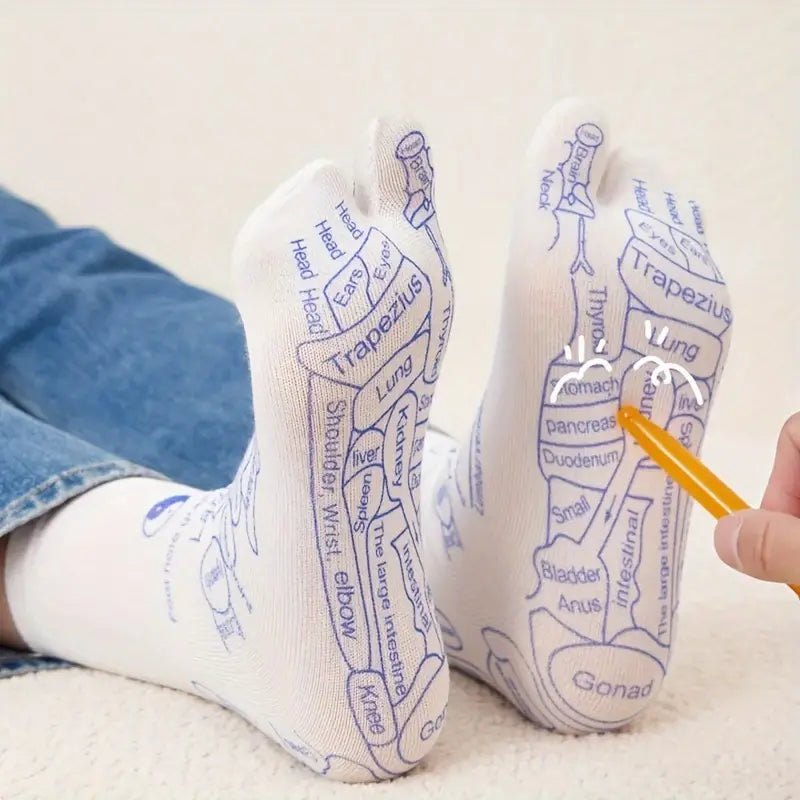 Reflexology Socks with Trigger Point Massage Tool