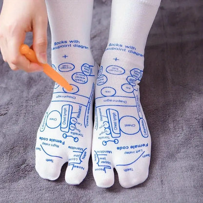 Reflexology Socks with Trigger Point Massage Tool