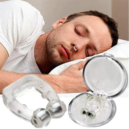 Silicone Magnetic Nose Clips - Snore-Free Sleep Solution for Men and Women