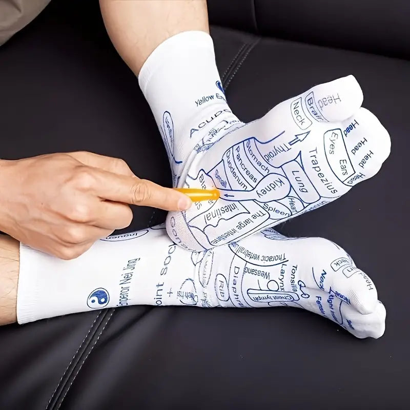 Reflexology Socks with Trigger Point Massage Tool